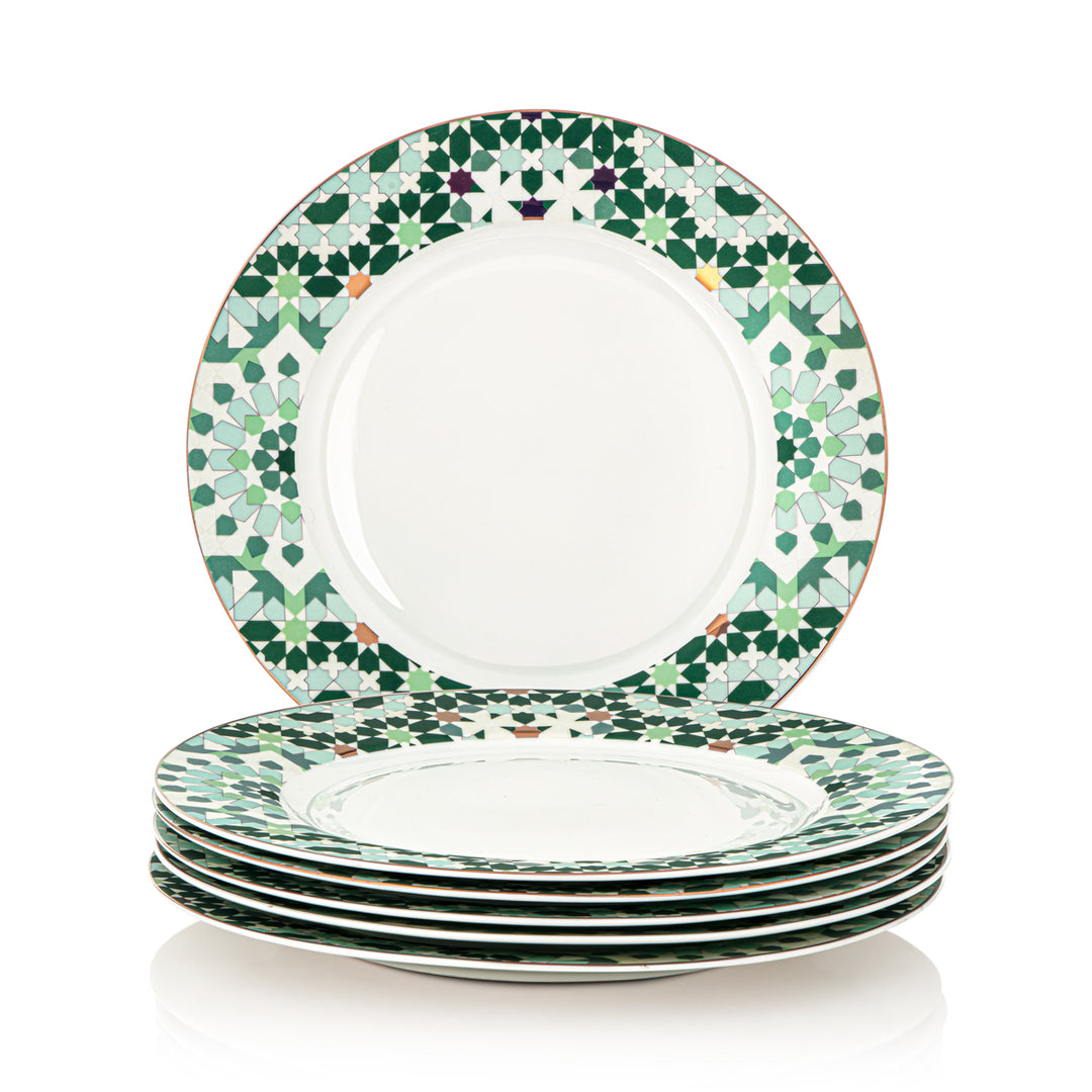 Almarjan 6 Pieces Fonon Collection 10.5 Inches Dinner Plate - 1777