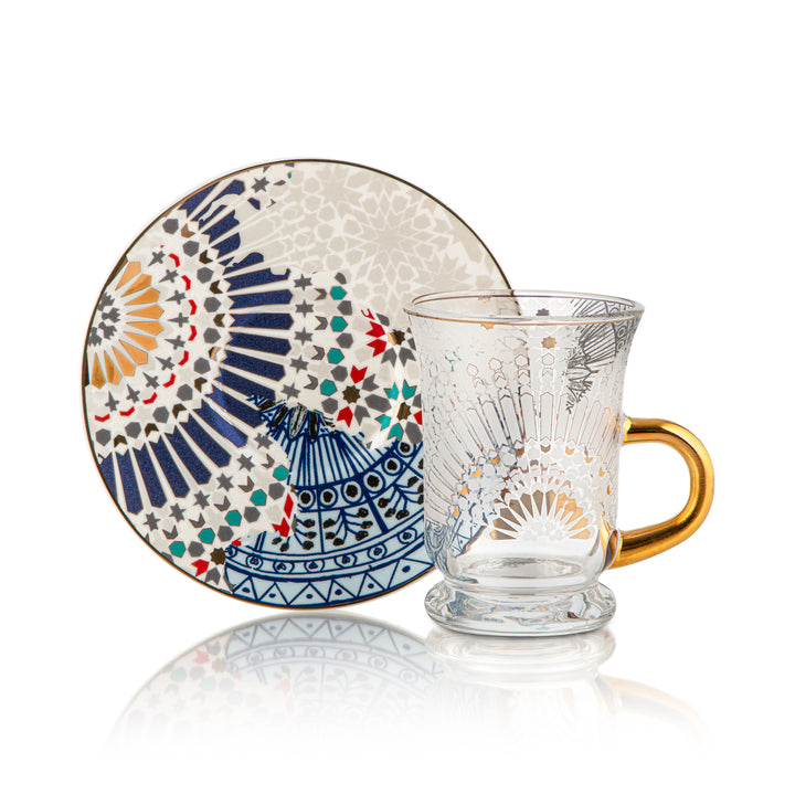 Almarjan 6 Pieces Fonon Collection Tea Cup Set - 3901