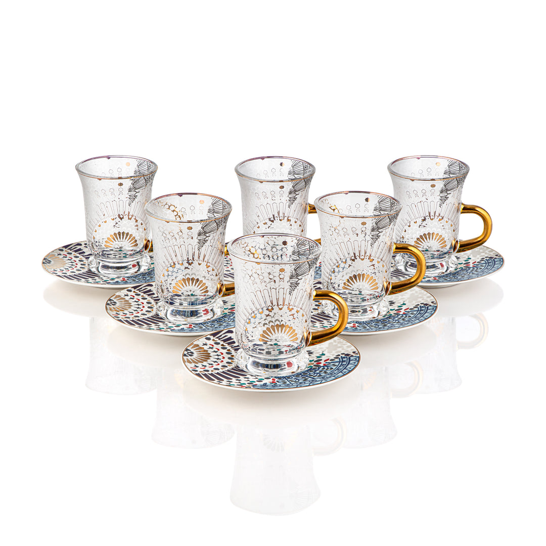 Almarjan 6 Pieces Fonon Collection Tea Cup Set - 3901