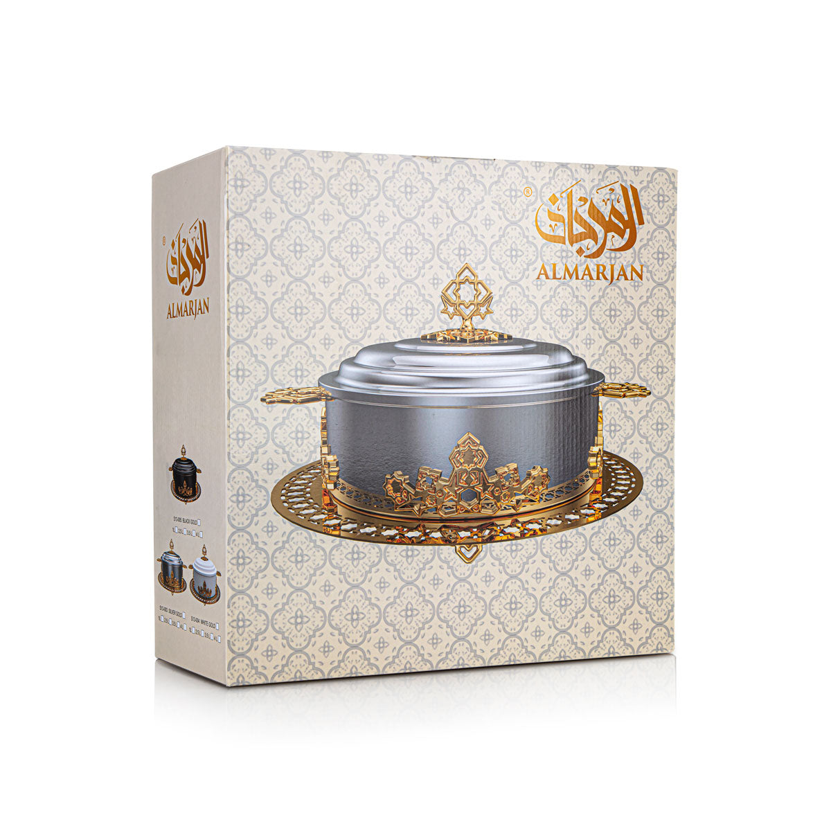 حرارة المرجان الفاخرة 1000 مل ابيض وذهبي- S13-004XS