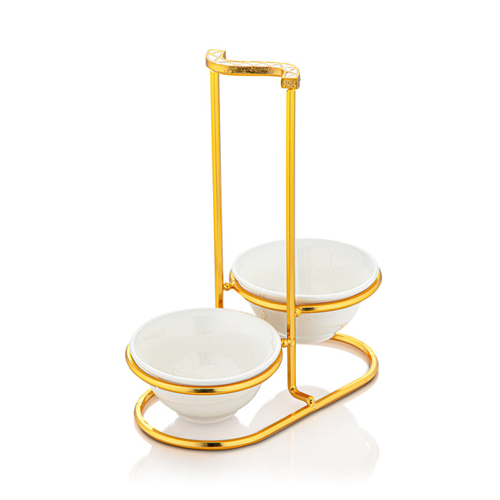 Almarjan Al Waha Collection Two Part Spoon Holder Gold - SH-02-G