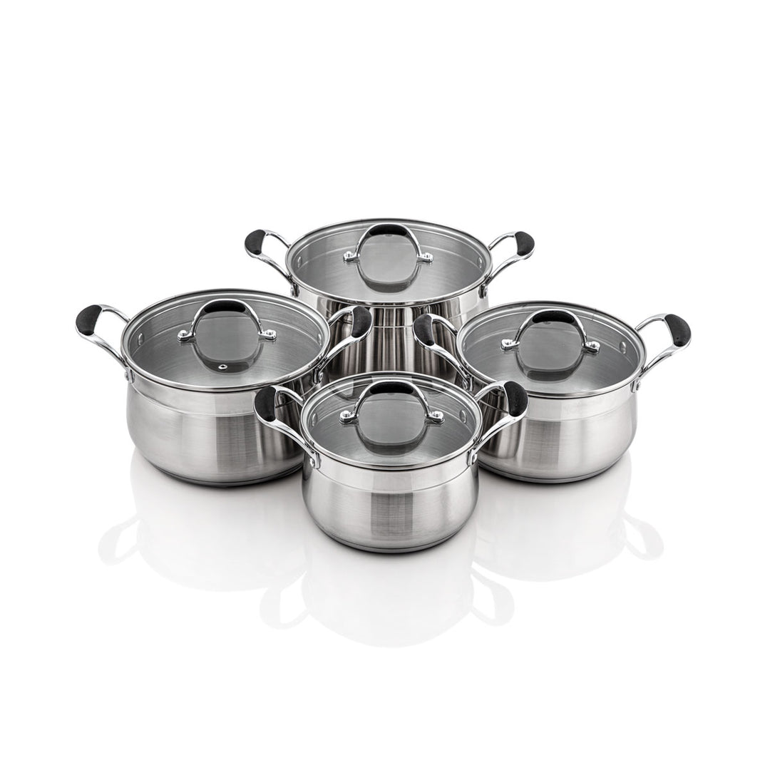 Almarjan 6 Pieces Amani Collection Stainless Steel Cookware Set - STS0010804