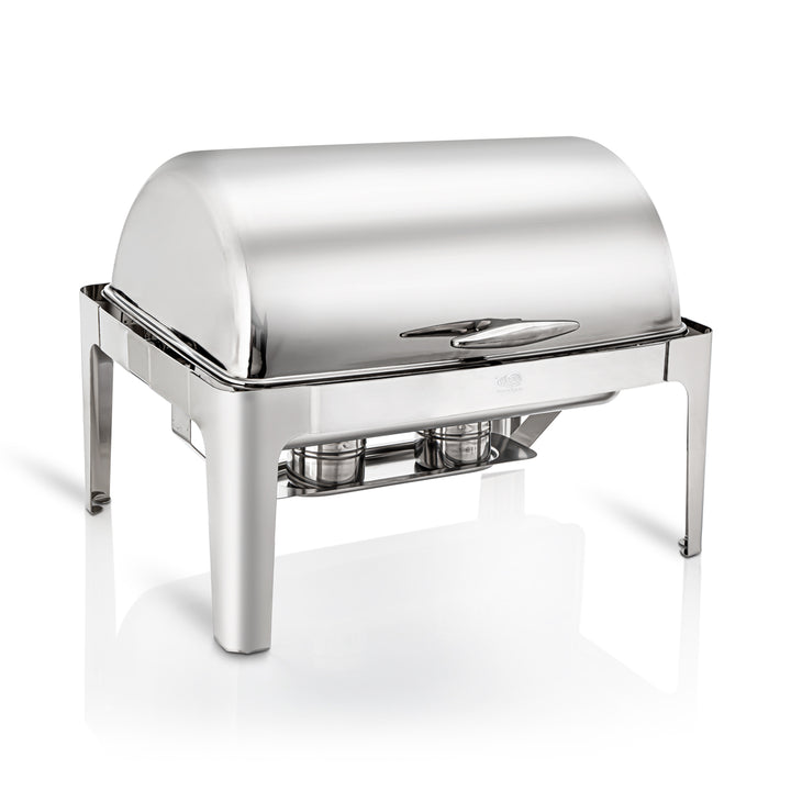Almarjan 9 Liter Stainless Steel Rectangle Chafing Dish Silver - STS0010900