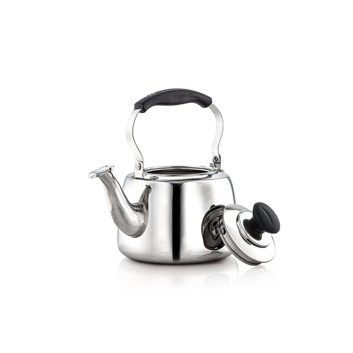 Almarjan 0.95 Liter Amani Collection Stainless Steel Whistling Kettle Silver - STS0010902