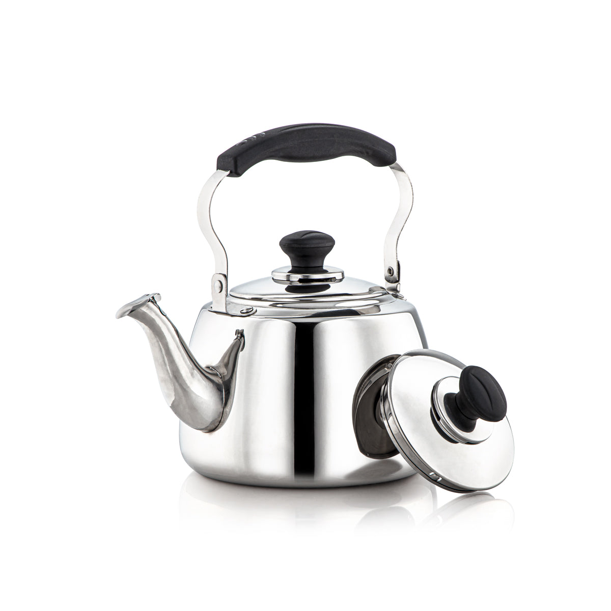 Almarjan 2 Liter Amani Collection Stainless Steel Whistling Kettle Silver - STS0010904