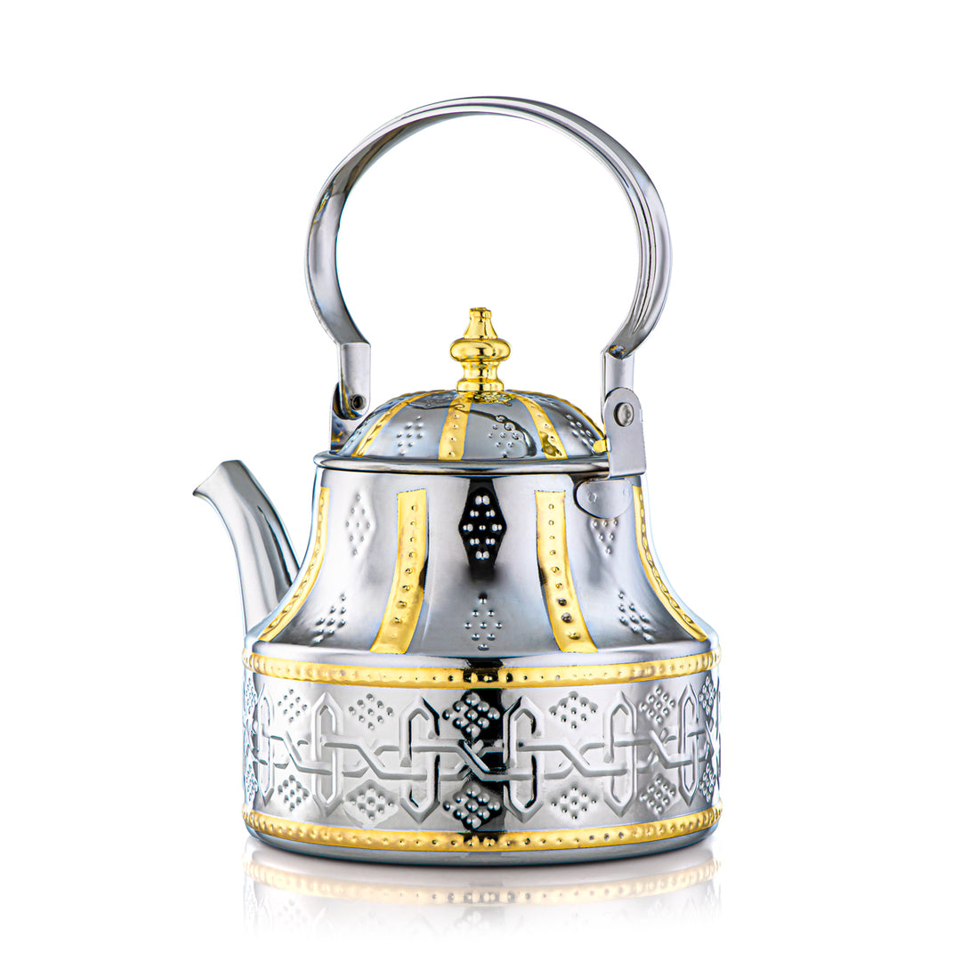 Almarjan 2 Liter Sahara Collection Stainless Steel Kettle Silver & Gold - STS0010972