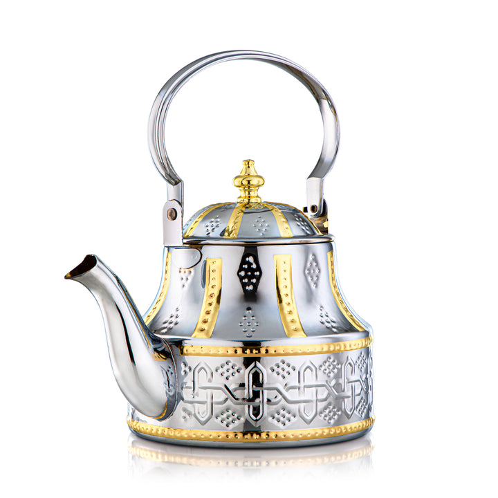 Almarjan 2 Liter Sahara Collection Stainless Steel Kettle Silver & Gold - STS0010972