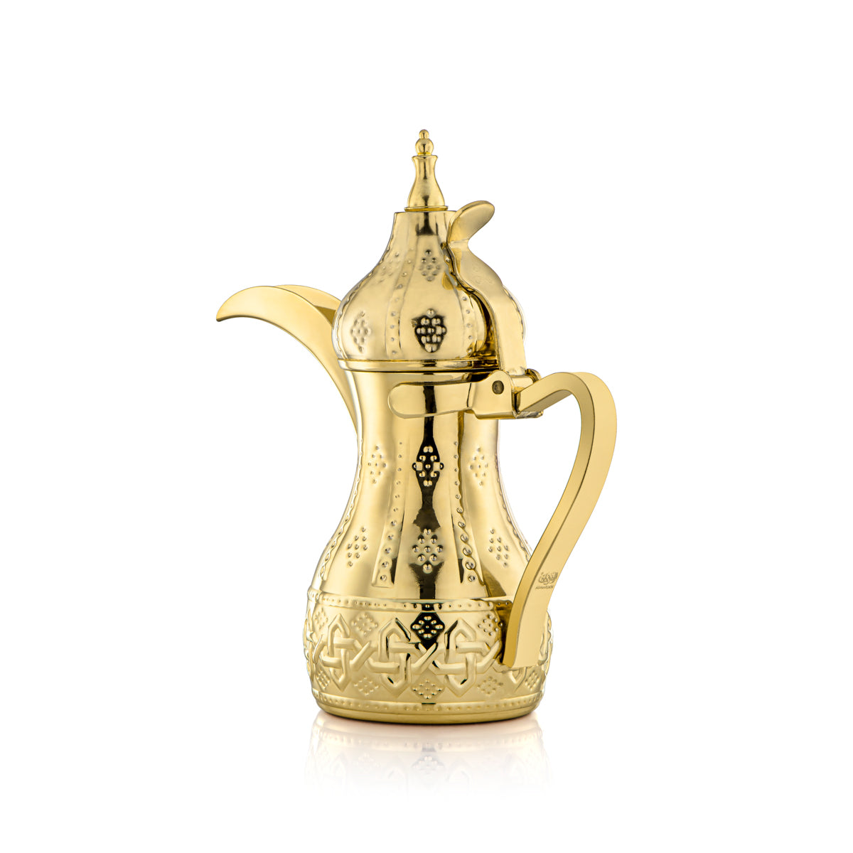 Almarjan 0.75 Liter Sahara Collection Stainless Steel Dallah Gold - STS0010976