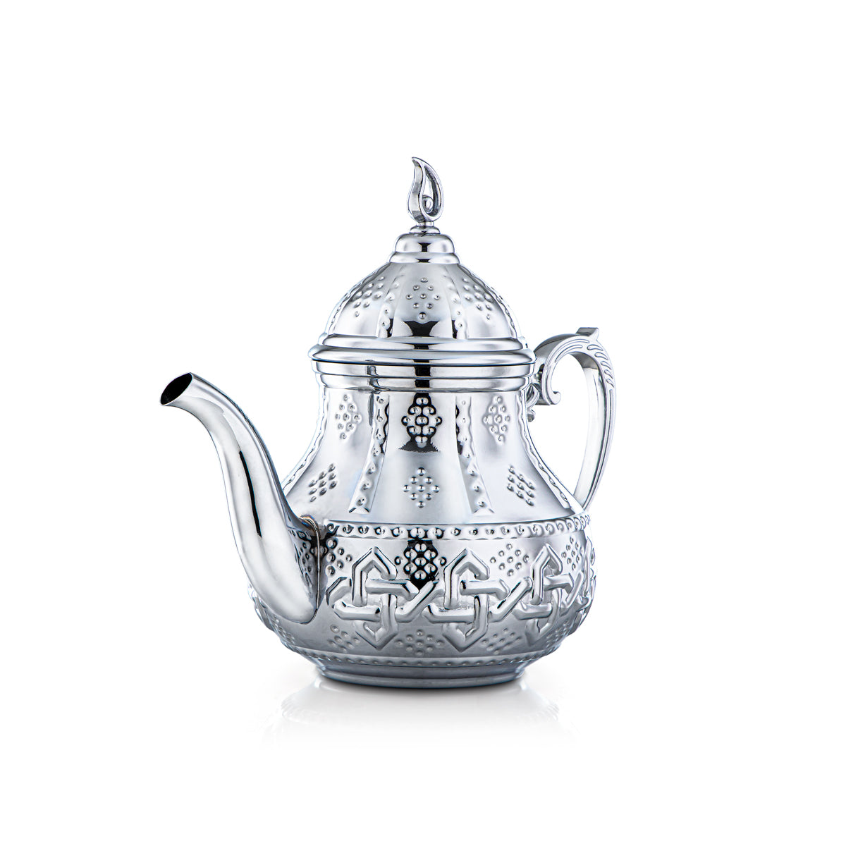 Almarjan 1.6 Liter Sahara Collection Stainless Steel Teapot Silver - STS0010990