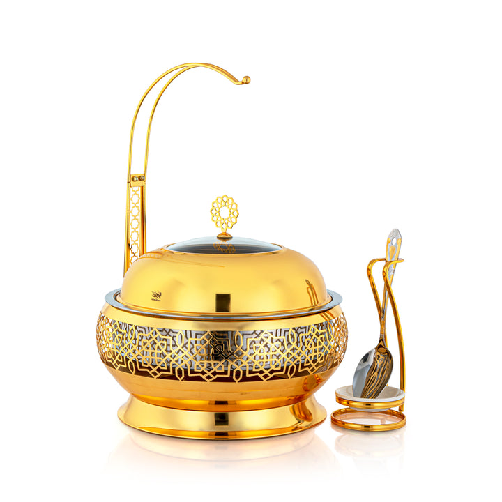Almarjan 4 Liter Chafing Dish With Spoon Gold - STS0012921