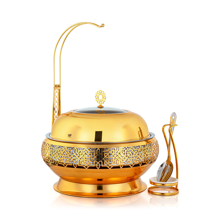 Almarjan 6.5 Liter Chafing Dish With Spoon Gold - STS0012922