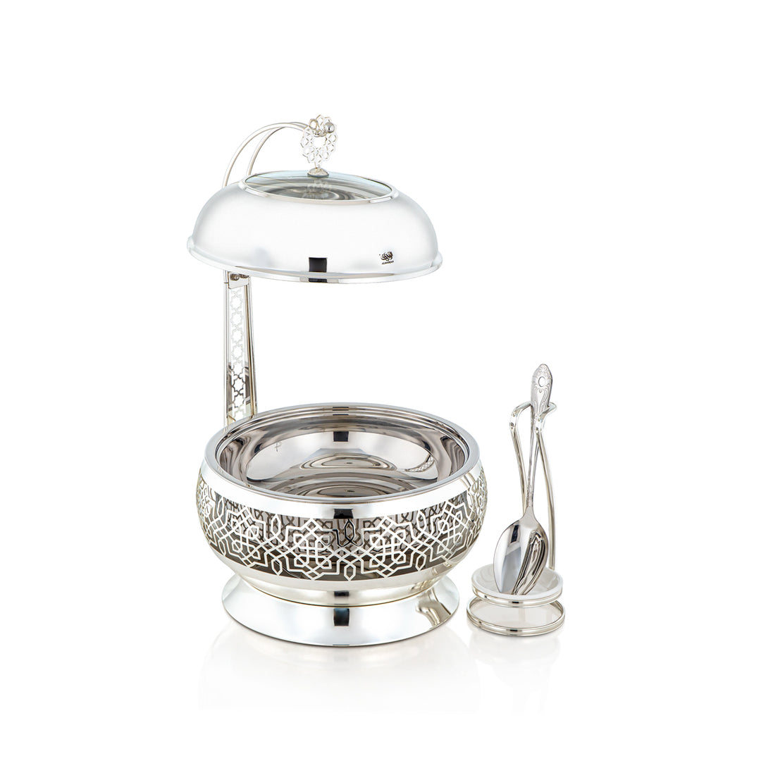 Almarjan 3 Liter Chafing Dish With Spoon Silver - STS0012923