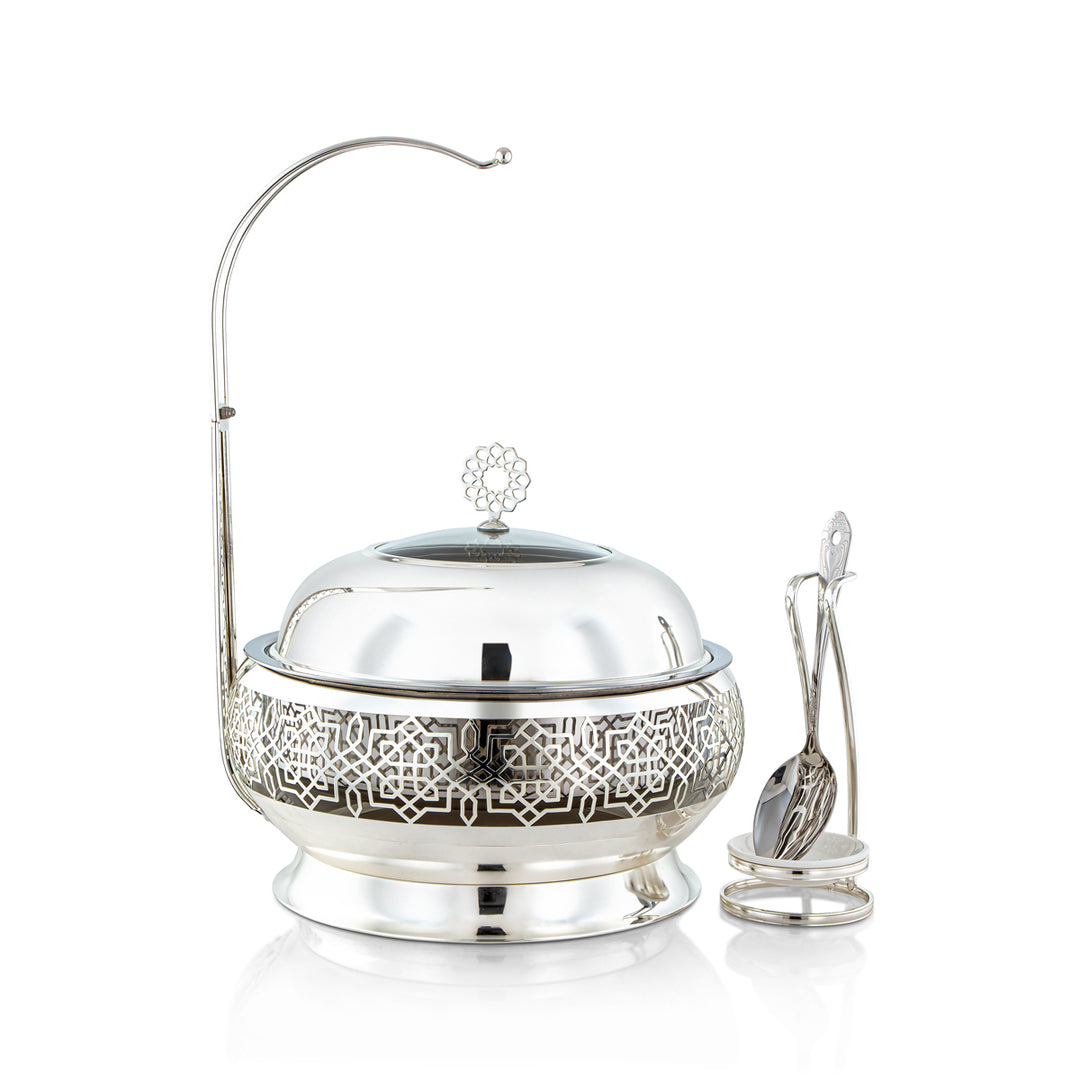 Almarjan 4 Liter Chafing Dish With Spoon Silver - STS0012924