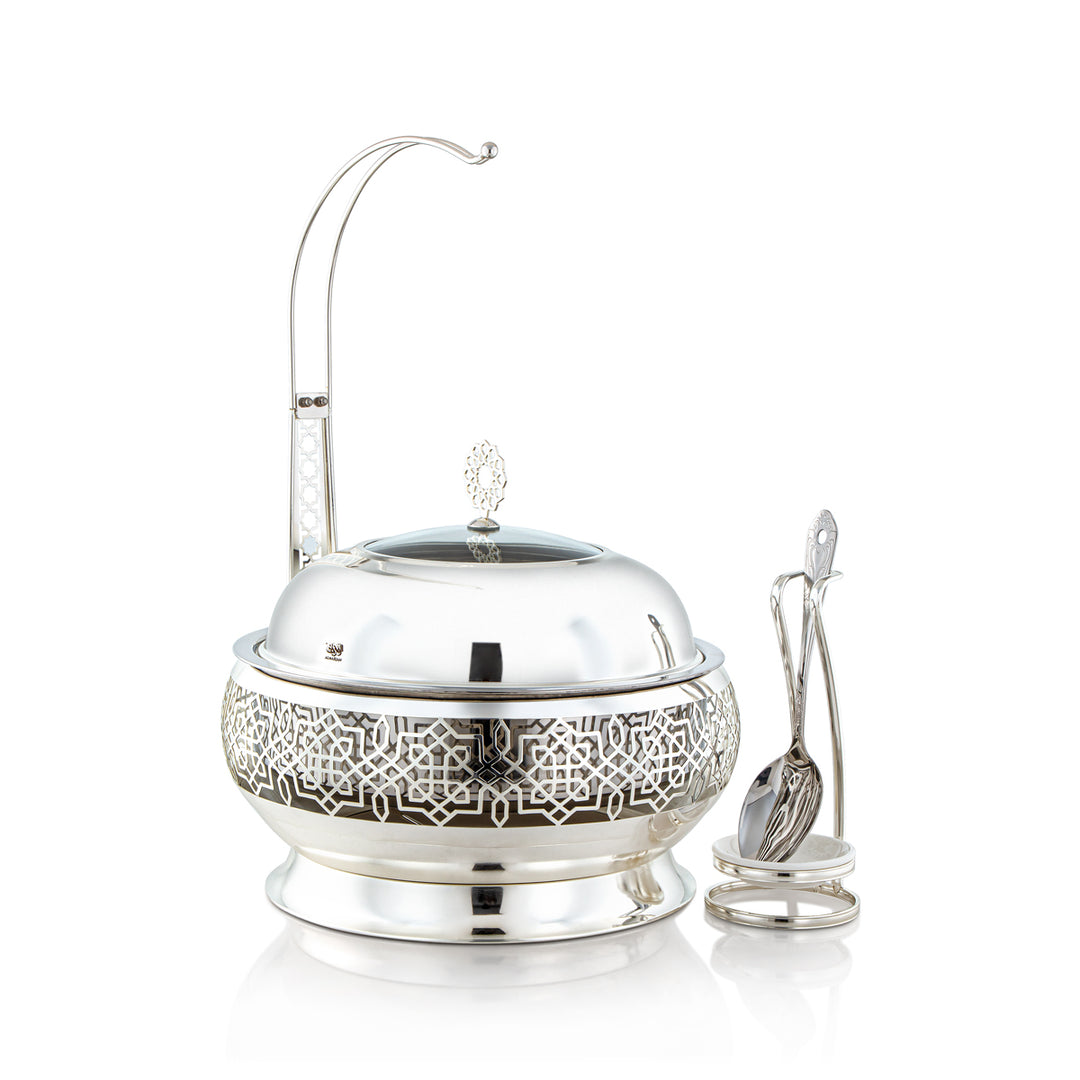 Almarjan 4 Liter Chafing Dish With Spoon Silver - STS0012924