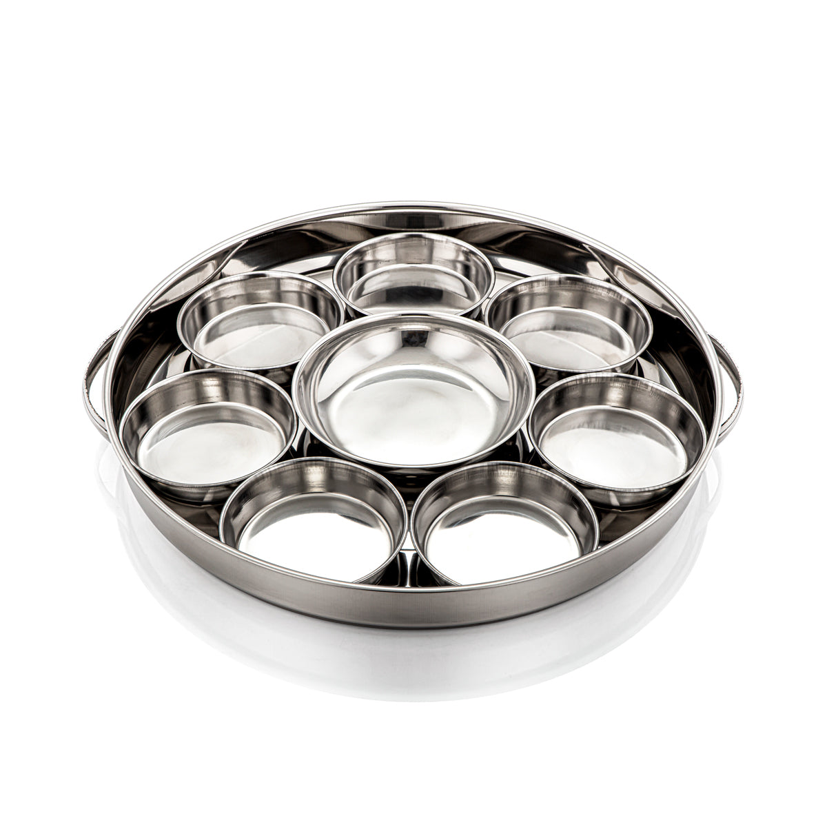 Almarjan 47 CM Fonon Collection Stainless Steel Breakfast Tray - Meena 17