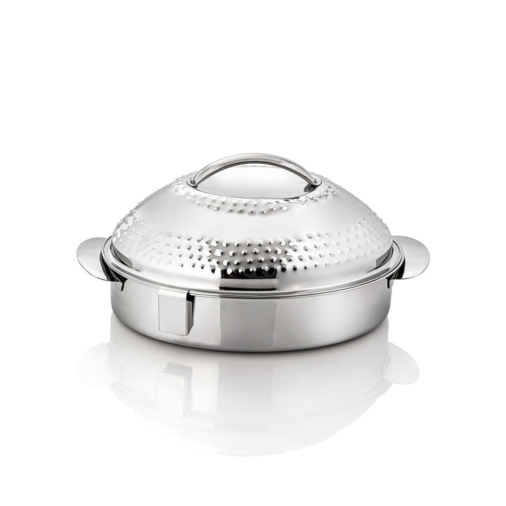 Almarjan 40 CM Marmar Collection Stainless Steel Hot Pot Silver - H20M26