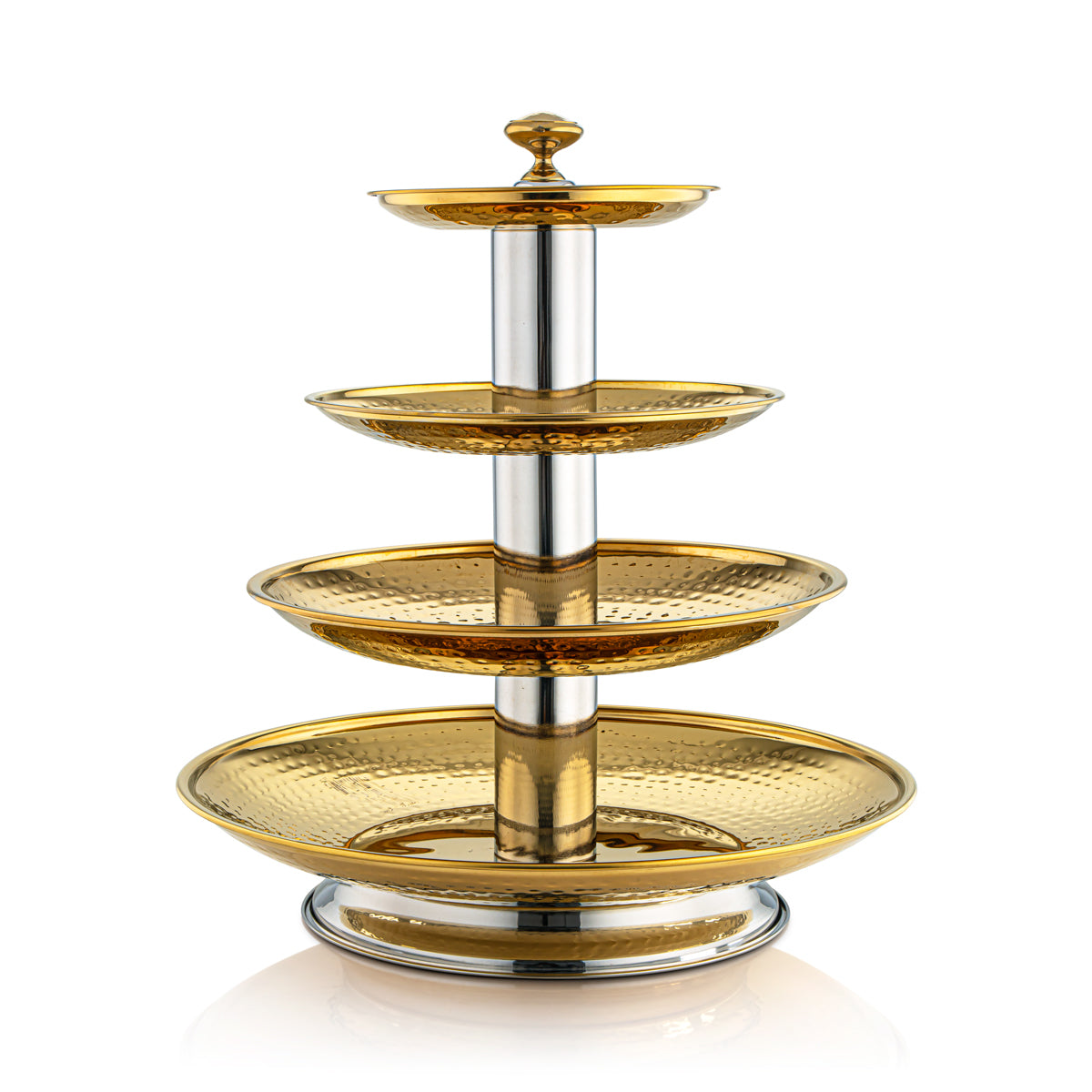 Almarjan 4 Tier Stainless Steel Sweet Stand Gold - H17H1-3