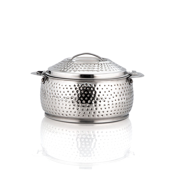 Almarjan 3 Pieces Noor Collection Mini Stainless Steel Hot Pot Silver H22M56