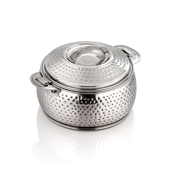 Almarjan 3 Pieces Noor Collection Mini Stainless Steel Hot Pot Silver H22M56