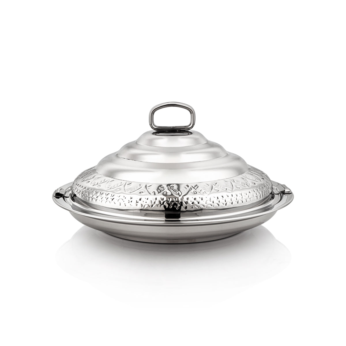 Almarjan 40 CM Abraj Collection Stainless Steel Hot Pot Silver - H22M59