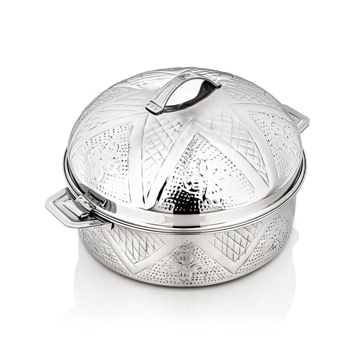 Almarjan 30 CM Qubba Collection Stainless Steel Hot Pot Silver - H22M2
