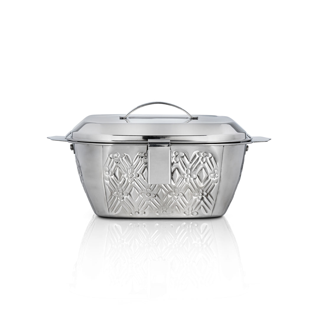 Almarjan 3000 ML Square Stainless Steel Hot Pot Silver - STS0292957