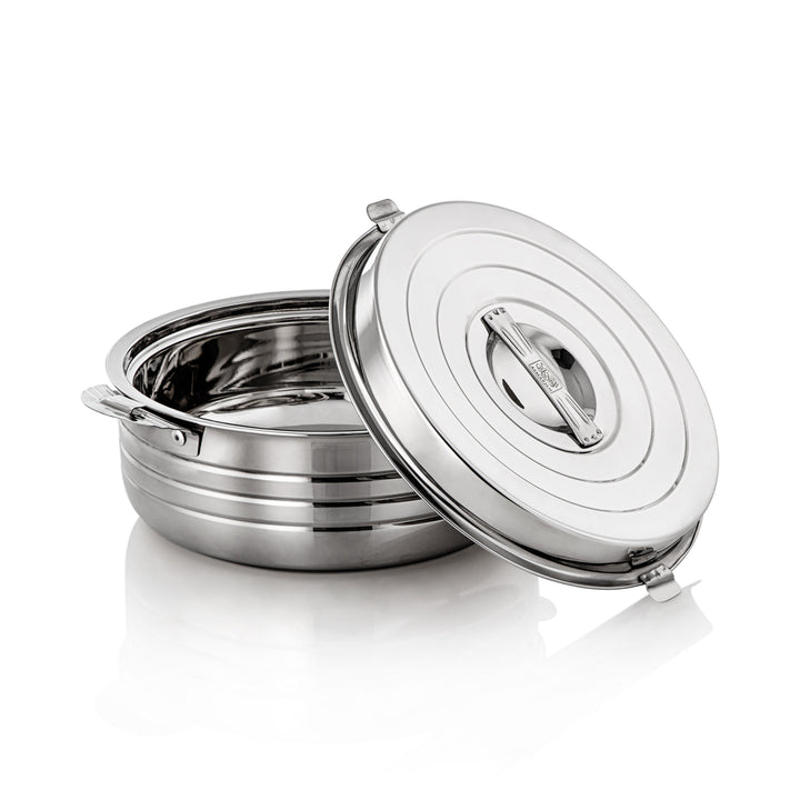 Almarjan 4 Pieces Royal Collection Stainless Steel Hot Pot Silver - STS0293012