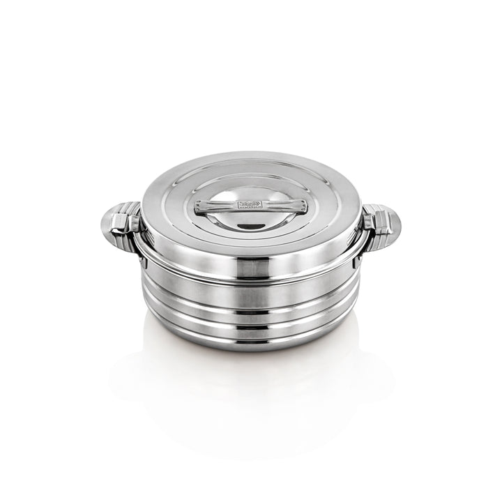 Almarjan 3 Pieces Royal Collection Stainless Steel Hot Pot Silver - STS0293013