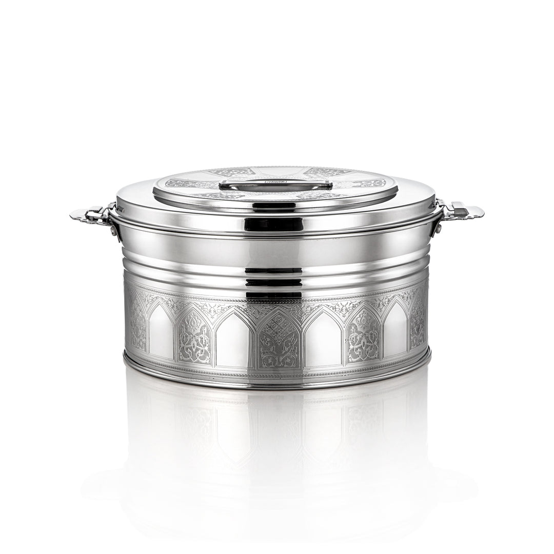 Almarjan 6000 ML Shaharzad Collection Stainless Steel Hot Pot Silver - H23E19