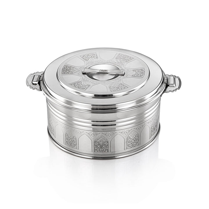 Almarjan 6000 ML Shaharzad Collection Stainless Steel Hot Pot Silver - H23E19