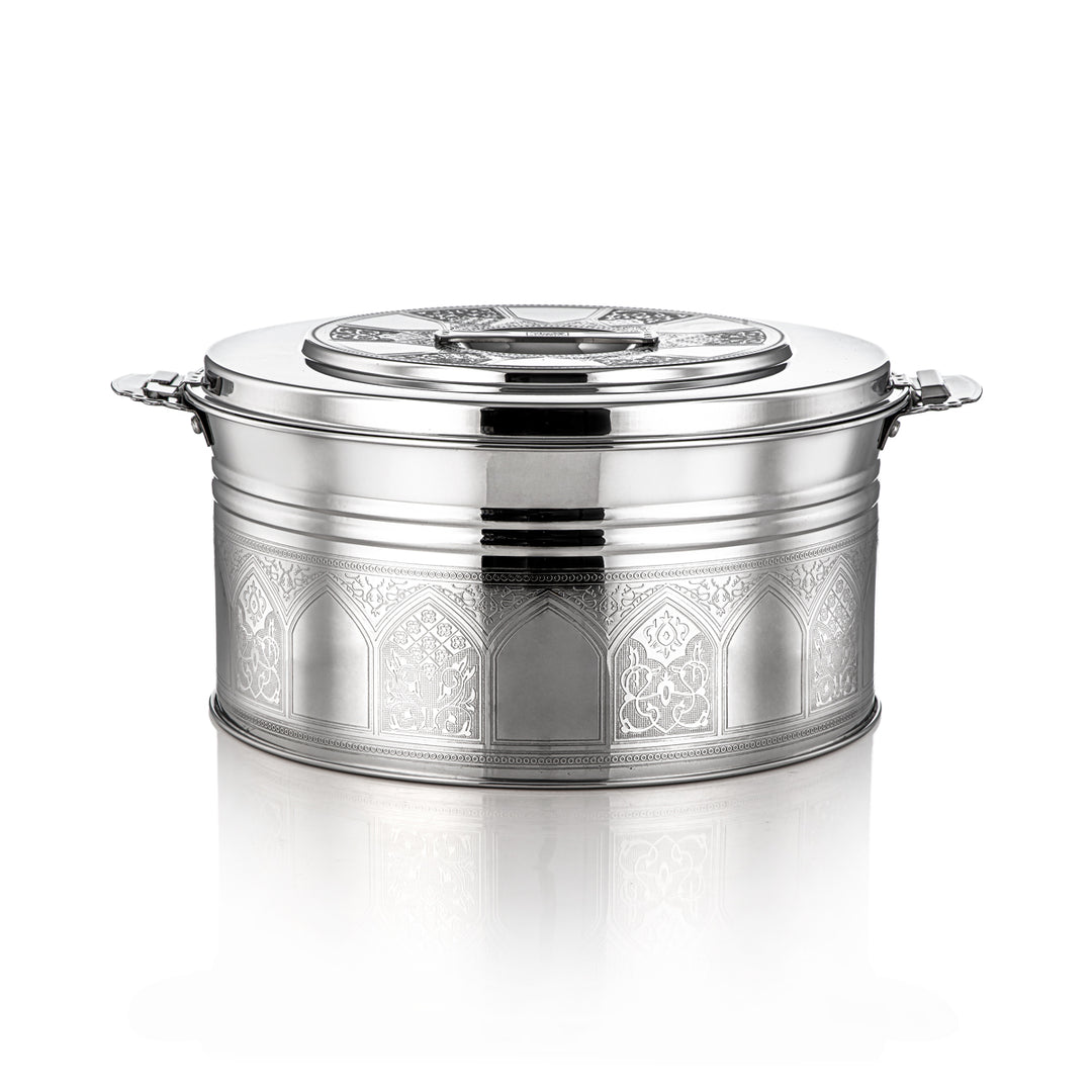 Almarjan 9000 ML Shaharzad Collection Stainless Steel Hot Pot Silver - H23E19