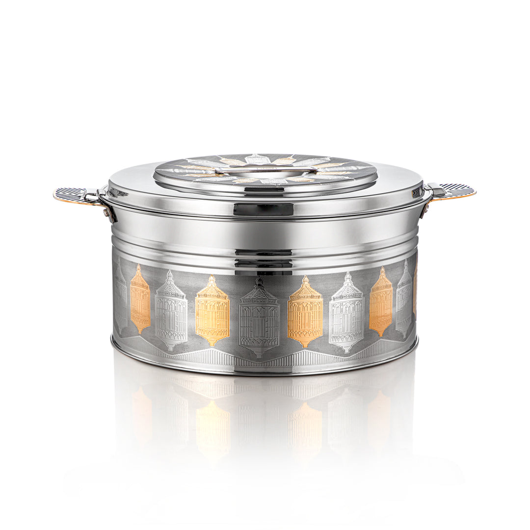 Almarjan 9000 ML Shaharzad Collection Stainless Steel Hot Pot Silver & Gold - H23EPG20HG
