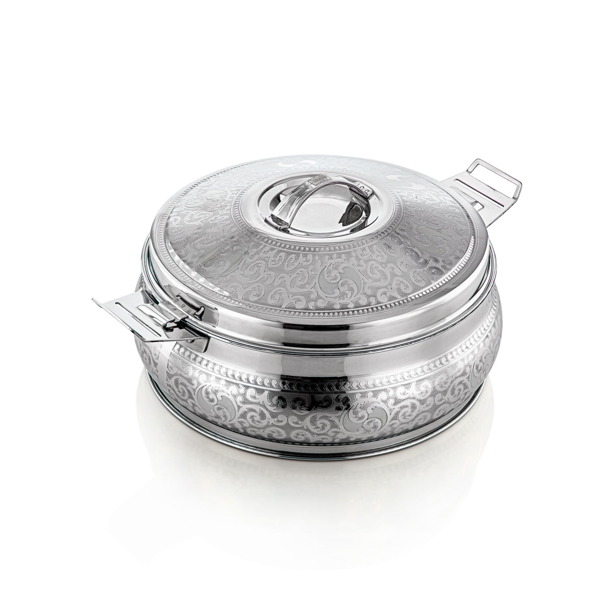 Almarjan 30 CM Maha Collection Stainless Steel Hot Pot Silver - H23E16