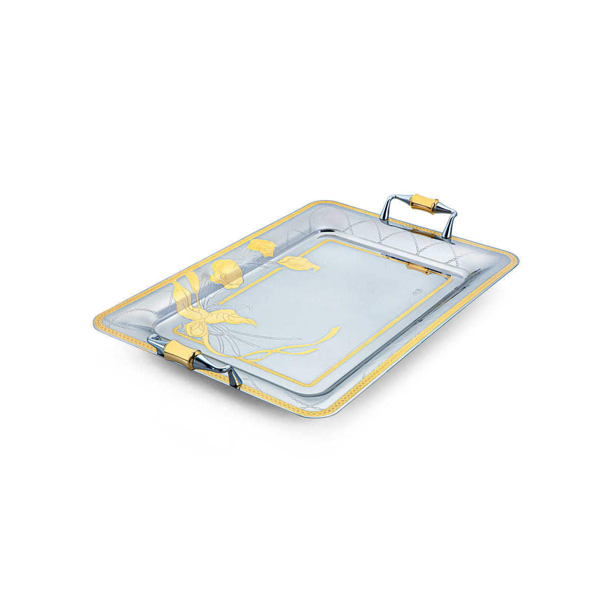 Almarjan 45 CM Calle Collection Stainless Steel Serving Tray - STS2051186