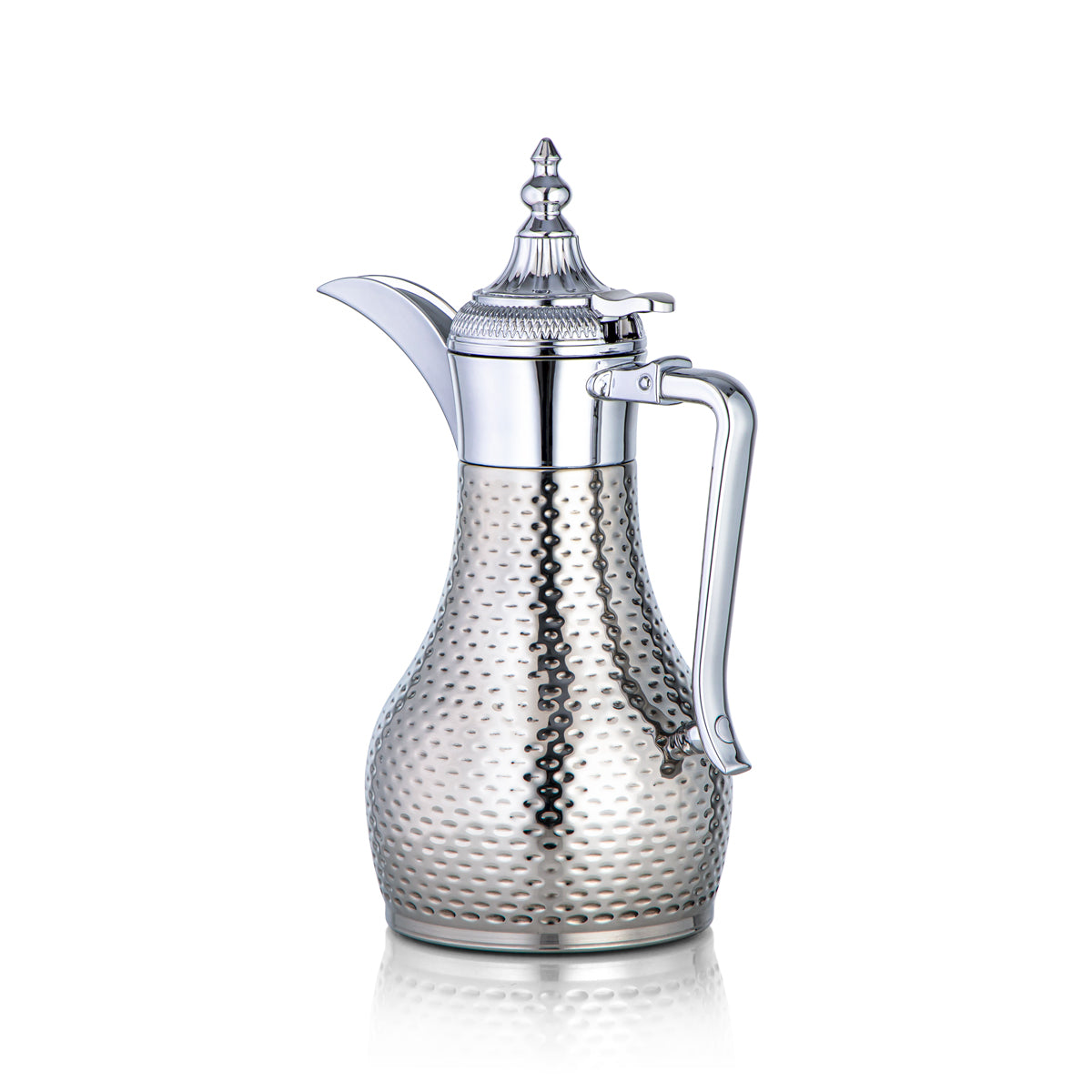 Almarjan 0.8 Liter Stainless Steel Vacuum Dallah Silver - SUD/H-080-CR