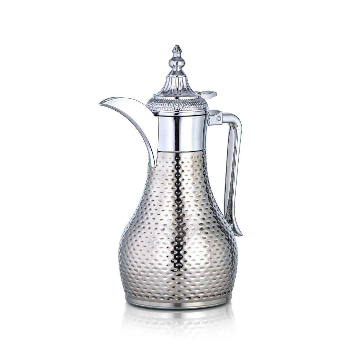 Almarjan 0.8 Liter Stainless Steel Vacuum Dallah Silver - SUD/H-080-CR