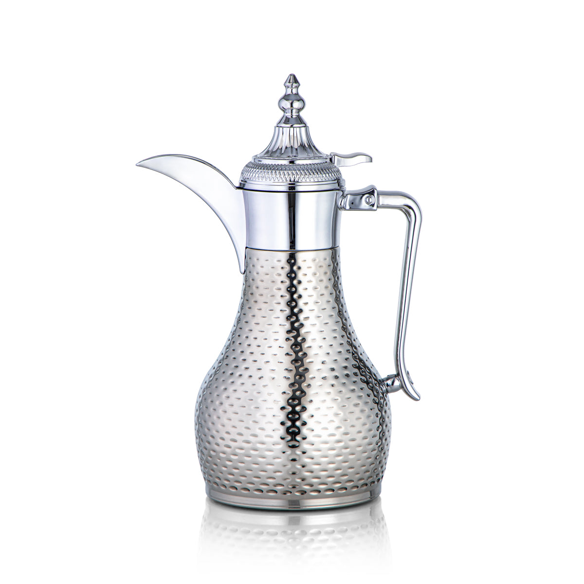 Almarjan 0.8 Liter Stainless Steel Vacuum Dallah Silver - SUD/H-080-CR