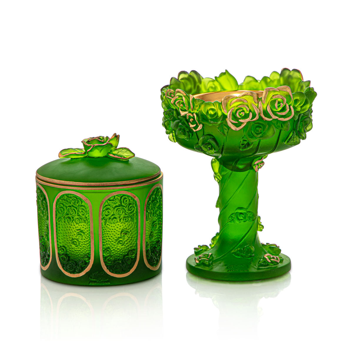 Almarjan Incense Burner Set - VR-HAM008-GG Green