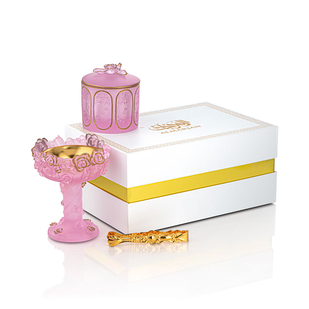 Almarjan Incense Burner Set - VR-HAM008-PG Pink