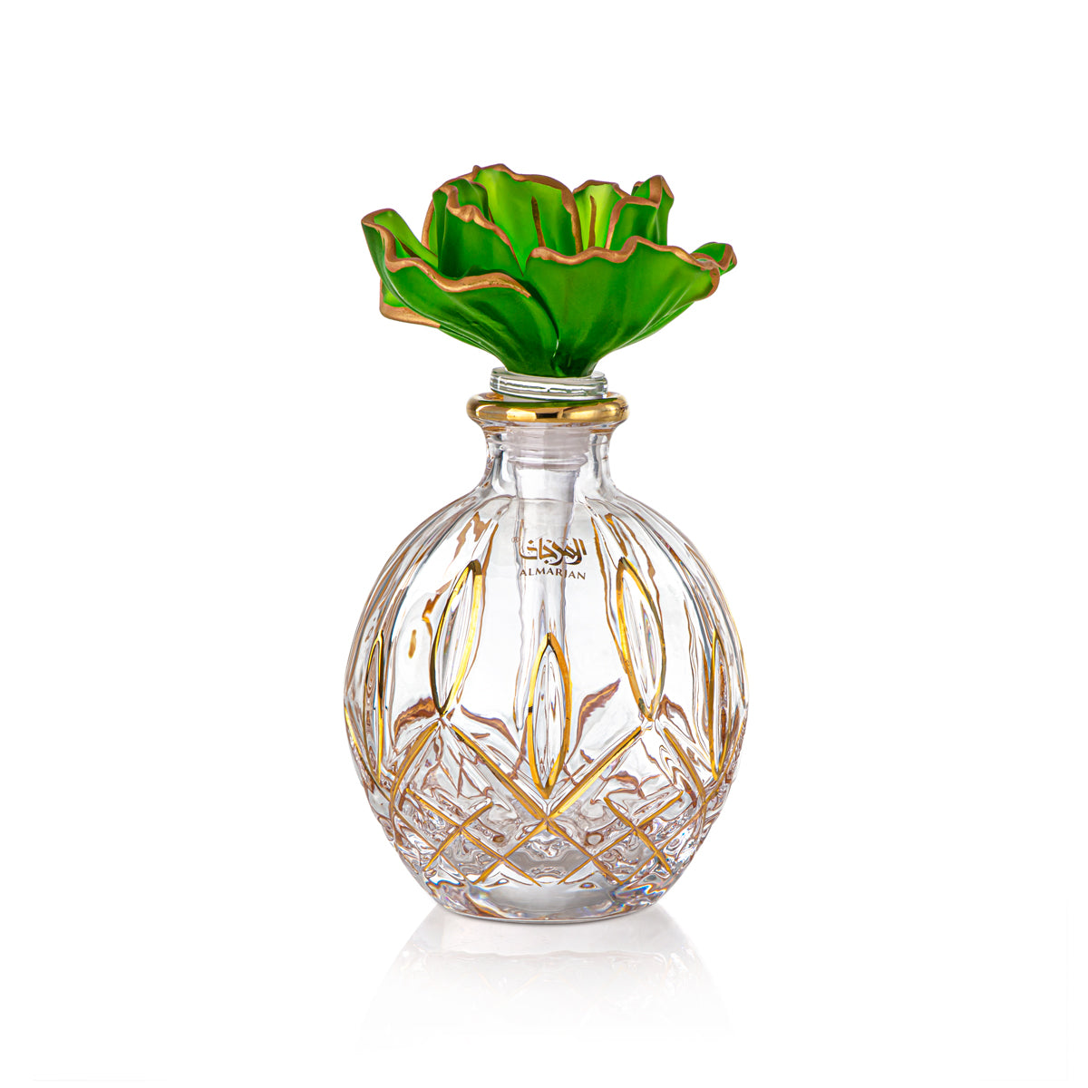 Almarjan 16 Tola Perfume Bottle - VR-HAM015-GG Green