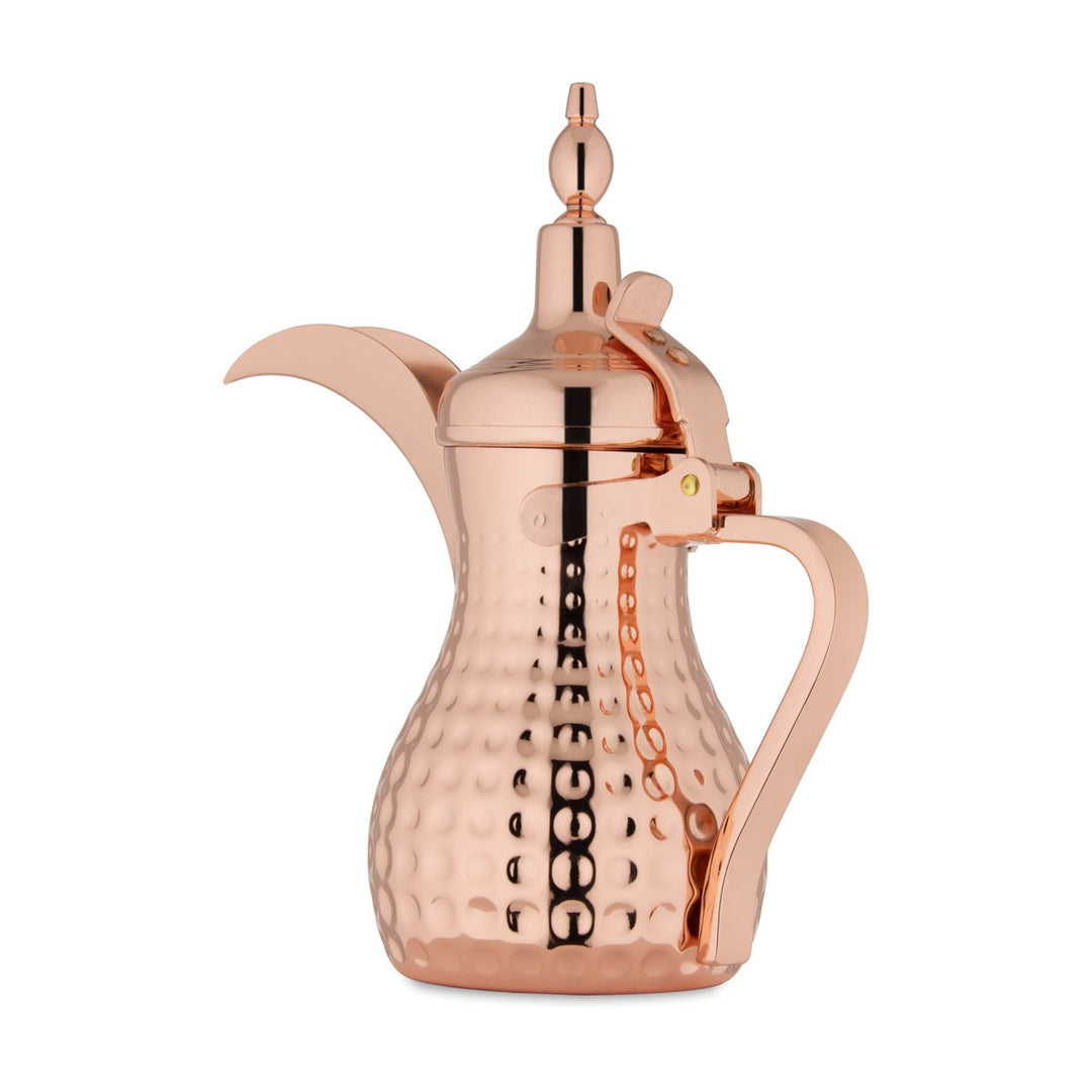 Almarjan 0.75 Liter Hammered Collection Stainless Steel Dallah Copper - STS0010559