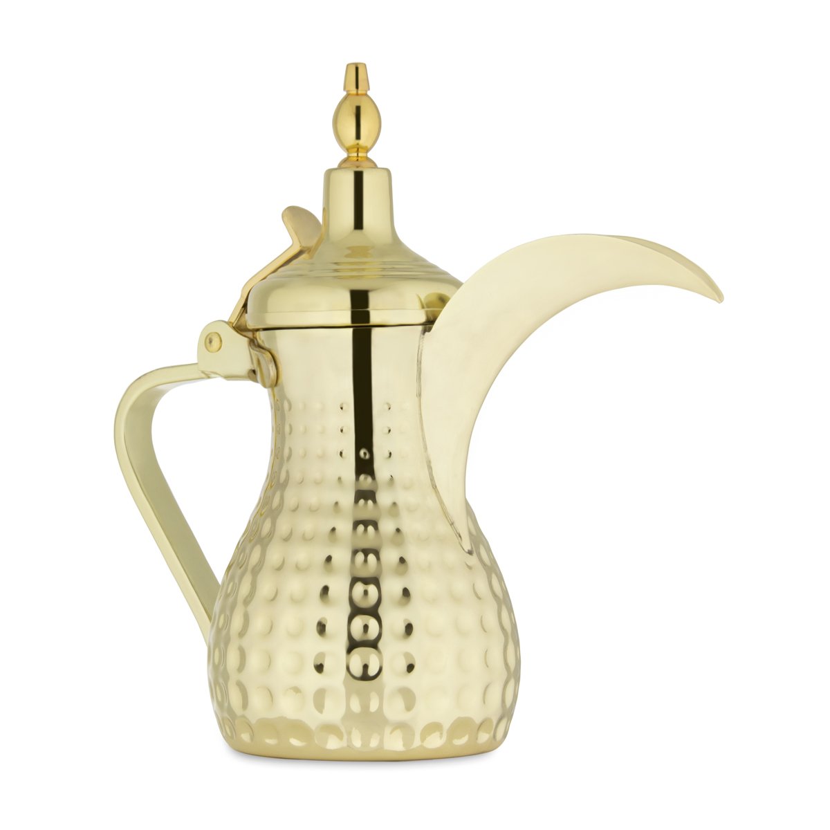 Almarjan 0.5 Liter Hammered Collection Stainless Steel Dallah Gold- STS0010553