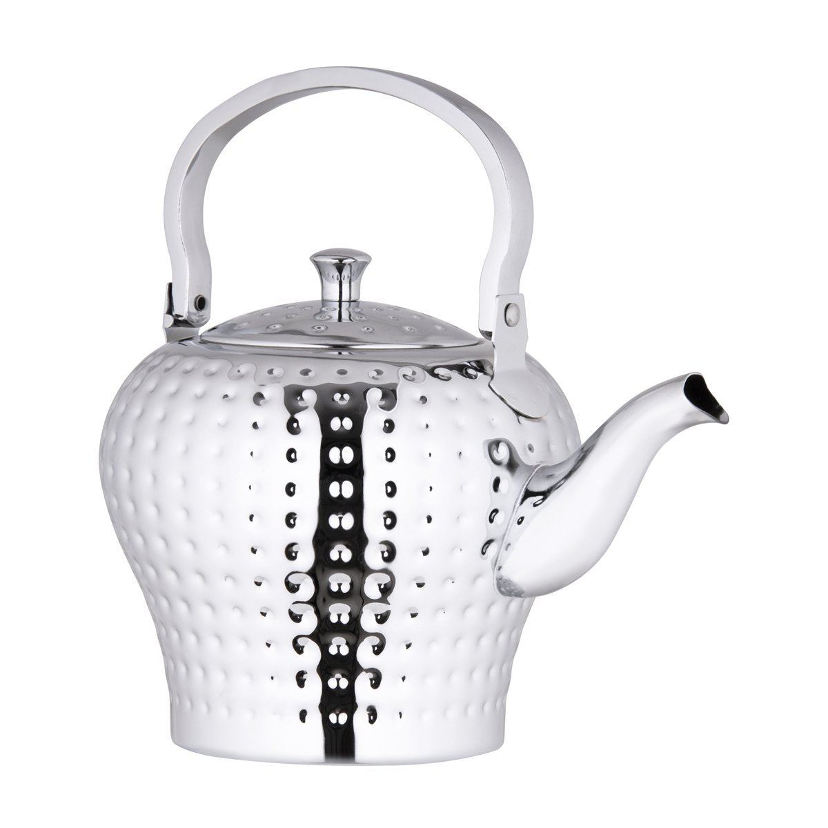 Almarjan 2 Liter Hammered Collection Stainless Steel Kettle Silver - STS0010543