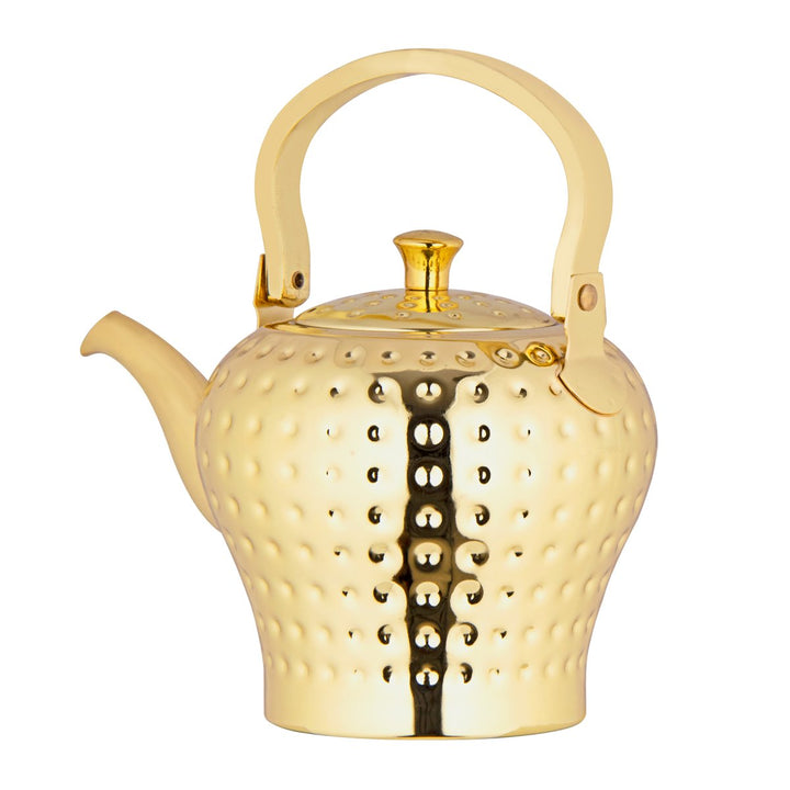 Almarjan 1.2 Liter Hammered Collection Stainless Steel Kettle Gold - STS0010544