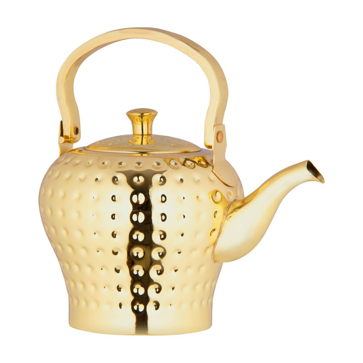 Almarjan 1.2 Liter Hammered Collection Stainless Steel Kettle Gold - STS0010544