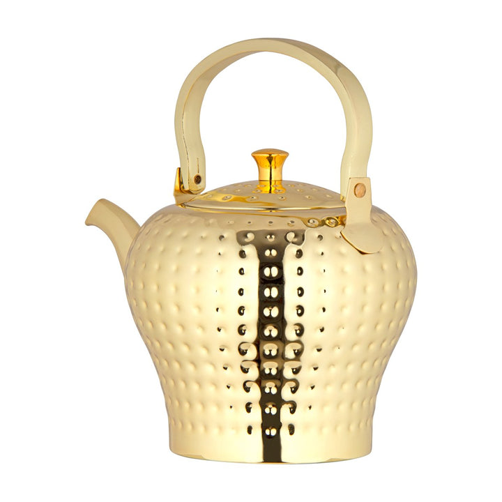 Almarjan 2 Liter Hammered Collection Stainless Steel Kettle Gold - STS0010546