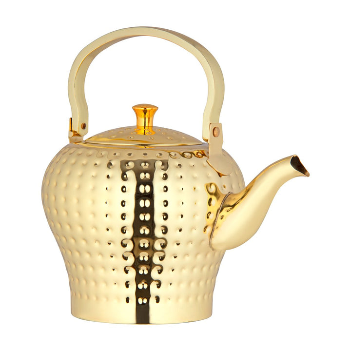 Almarjan 2 Liter Hammered Collection Stainless Steel Kettle Gold - STS0010546