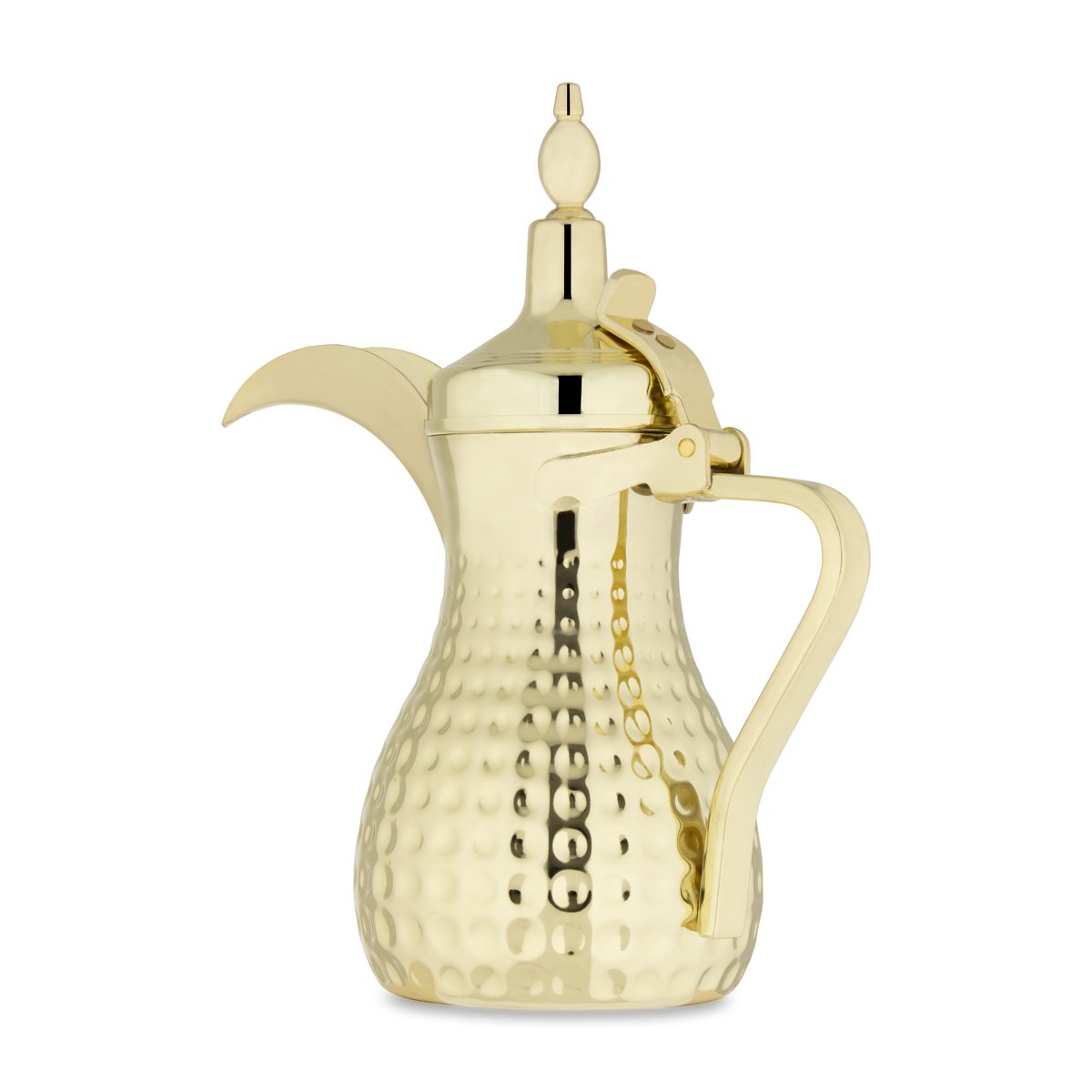 Almarjan 1.5 Liter Hammered Collection Stainless Steel Dallah Gold- STS0010556