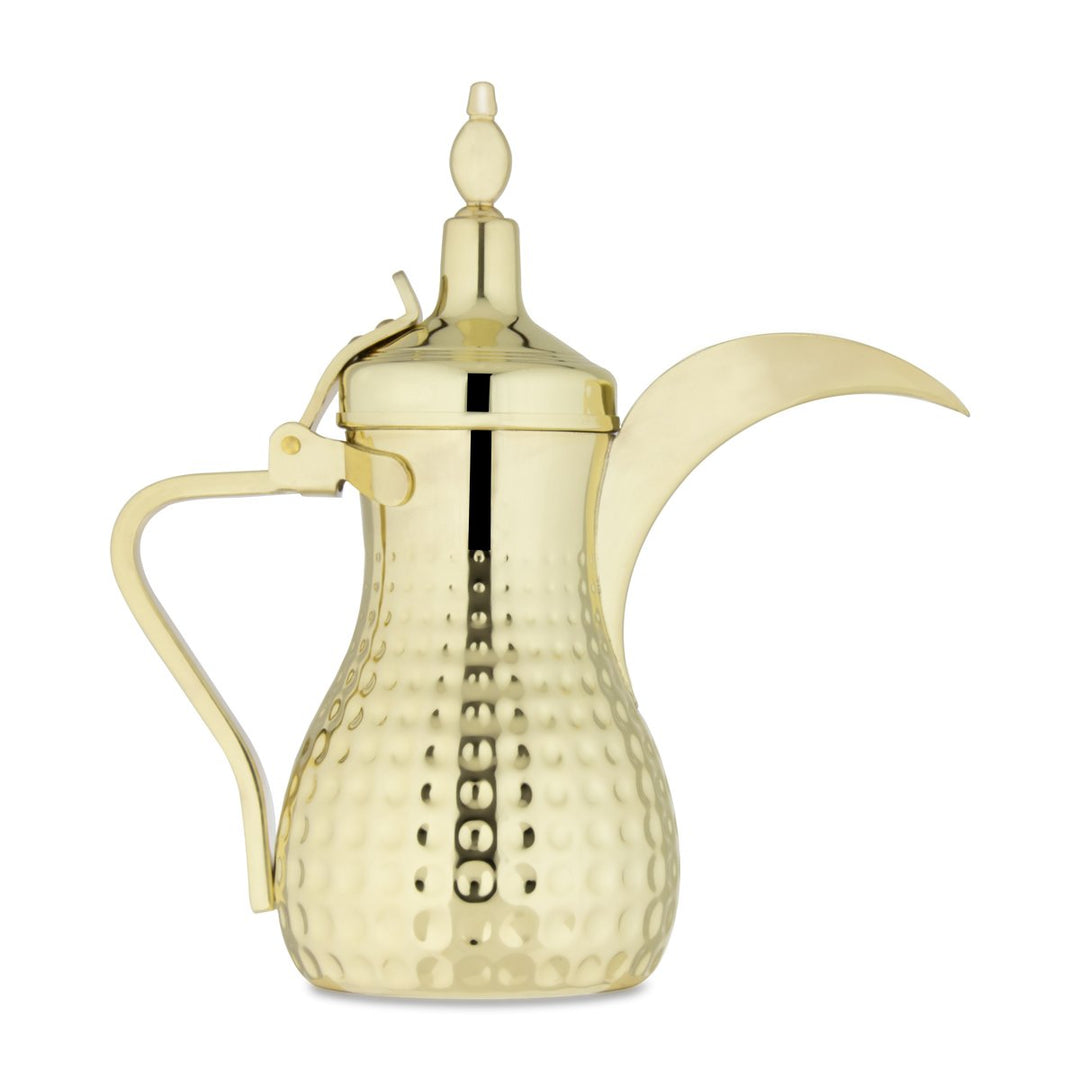 Almarjan 1.5 Liter Hammered Collection Stainless Steel Dallah Gold- STS0010556