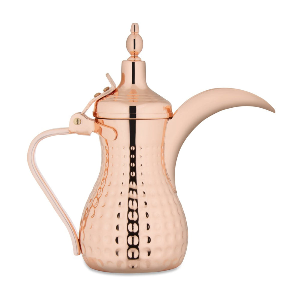 Almarjan 0.5 Liter Hammered Collection Stainless Steel Dallah Copper  - STS0010558